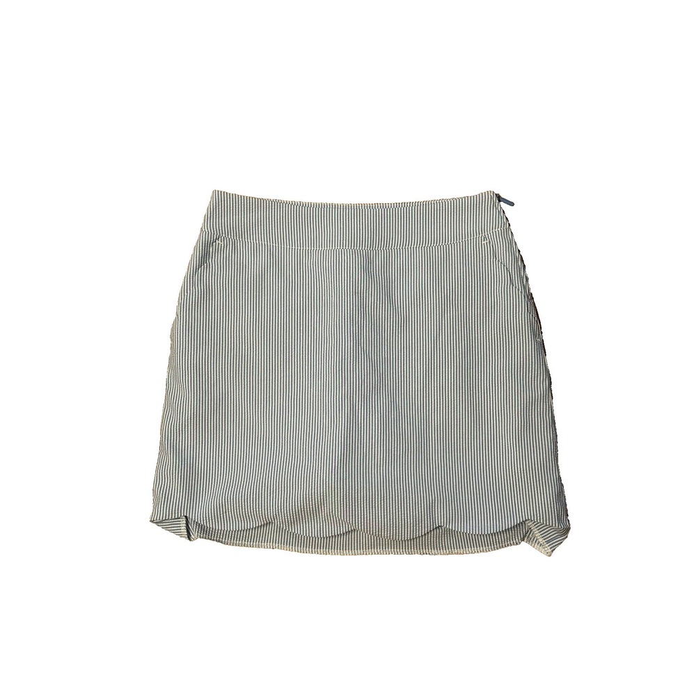 Vineyard Vines Women's Size 0 Performace Golf Skort Blue White Seersucker